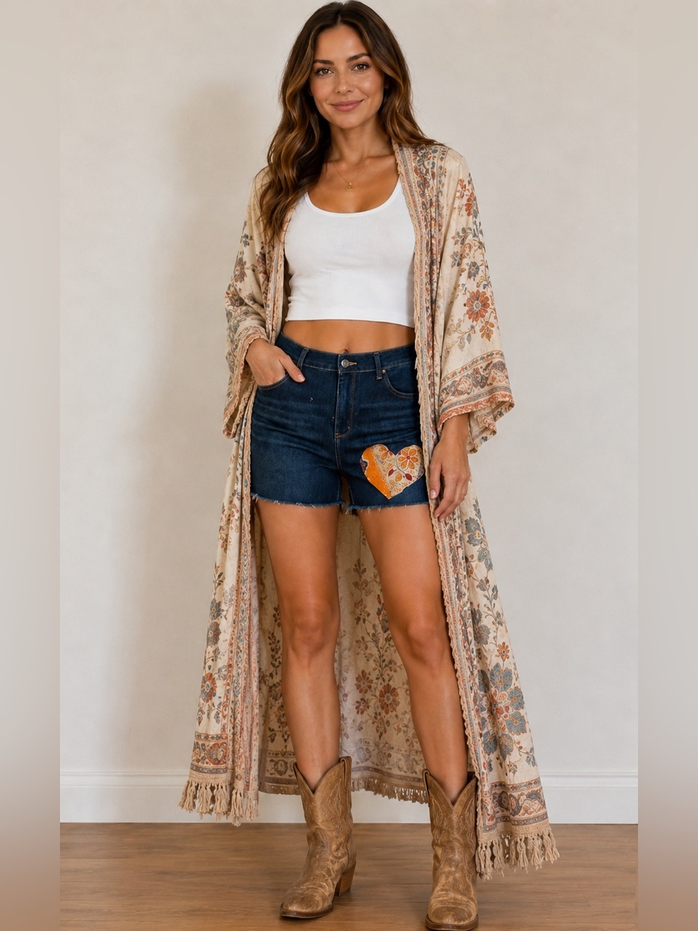 SOLD 🚫 Upcycled Denim Shorts - Picture 1 of 4